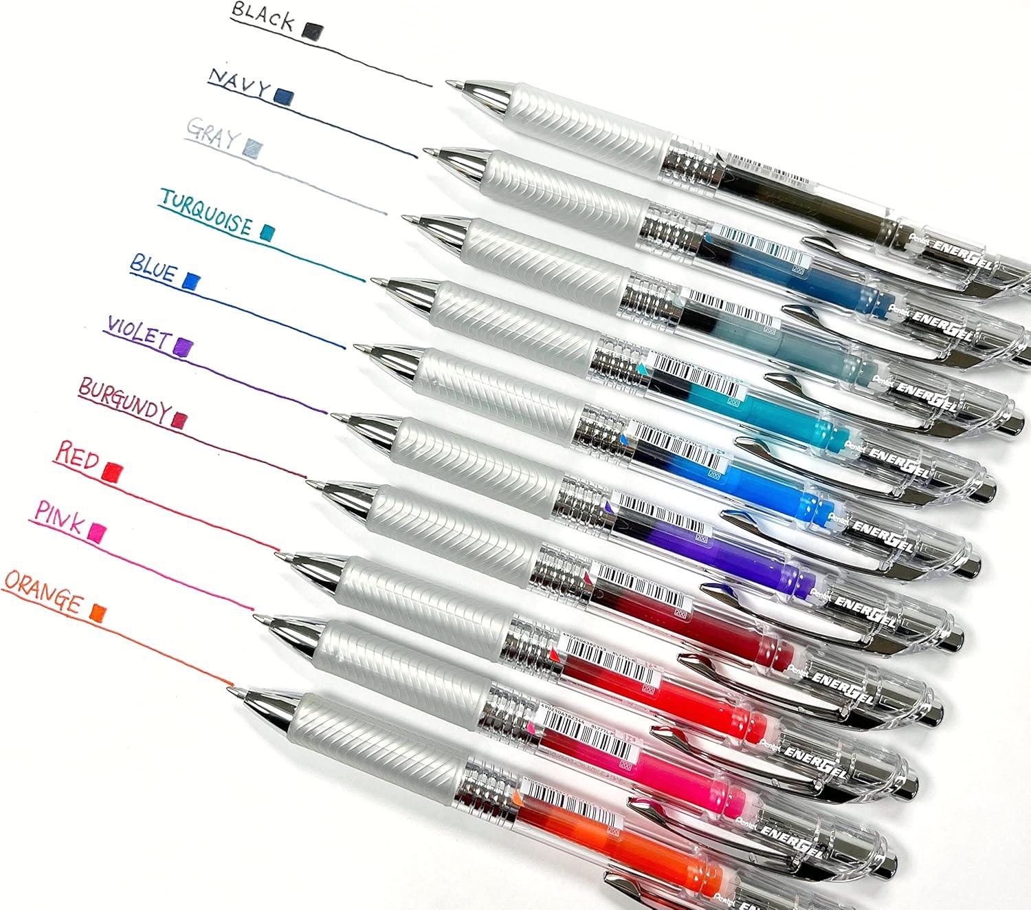 image:imagePentel EnerGel Ink Ballpoint Pen EnerGel Infree 07mm ball 10 Color Set BL77TL10