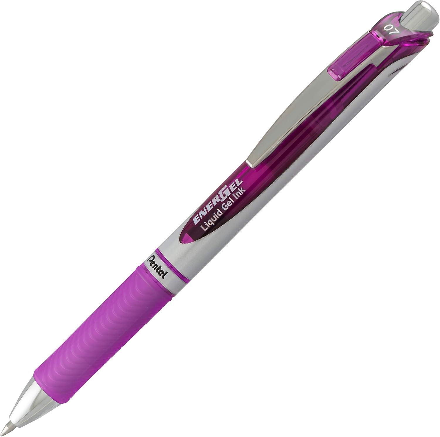 image:imagePentel EnerGel RTX Retractable Liquid Gel Pen Canister 07mm Medium Line Blue Ink BL77PC36C Pack of 1 36 Count TotalViolet