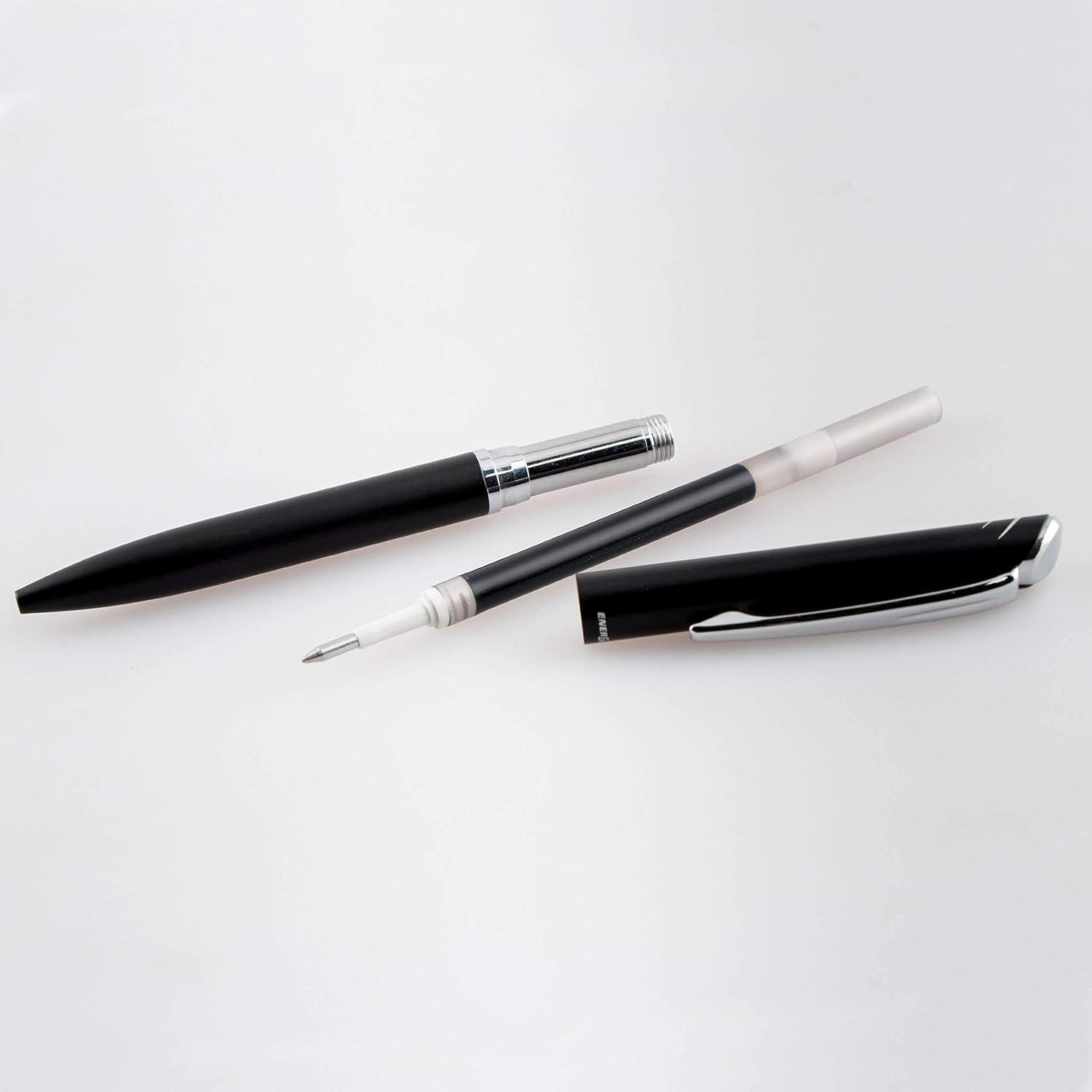 image:imagePentel EnerGel Style Gel Pen 07mm Medium LineTeal Blue Barrel BL2007SABXBlack