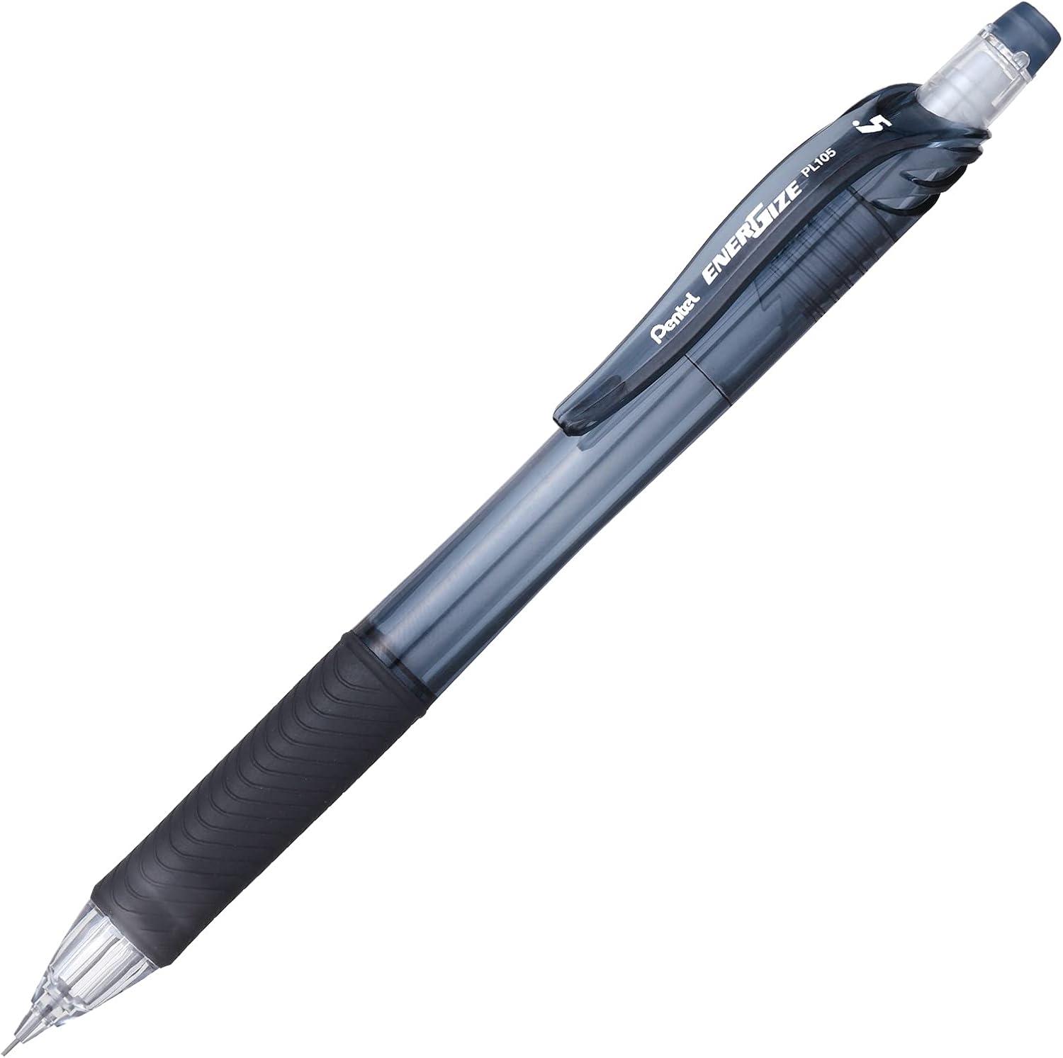 image:imagePentel EnerGizex Mechanical Pencil 05mm Black Barrel Box of 12 PL105A12 Count Pack of 2