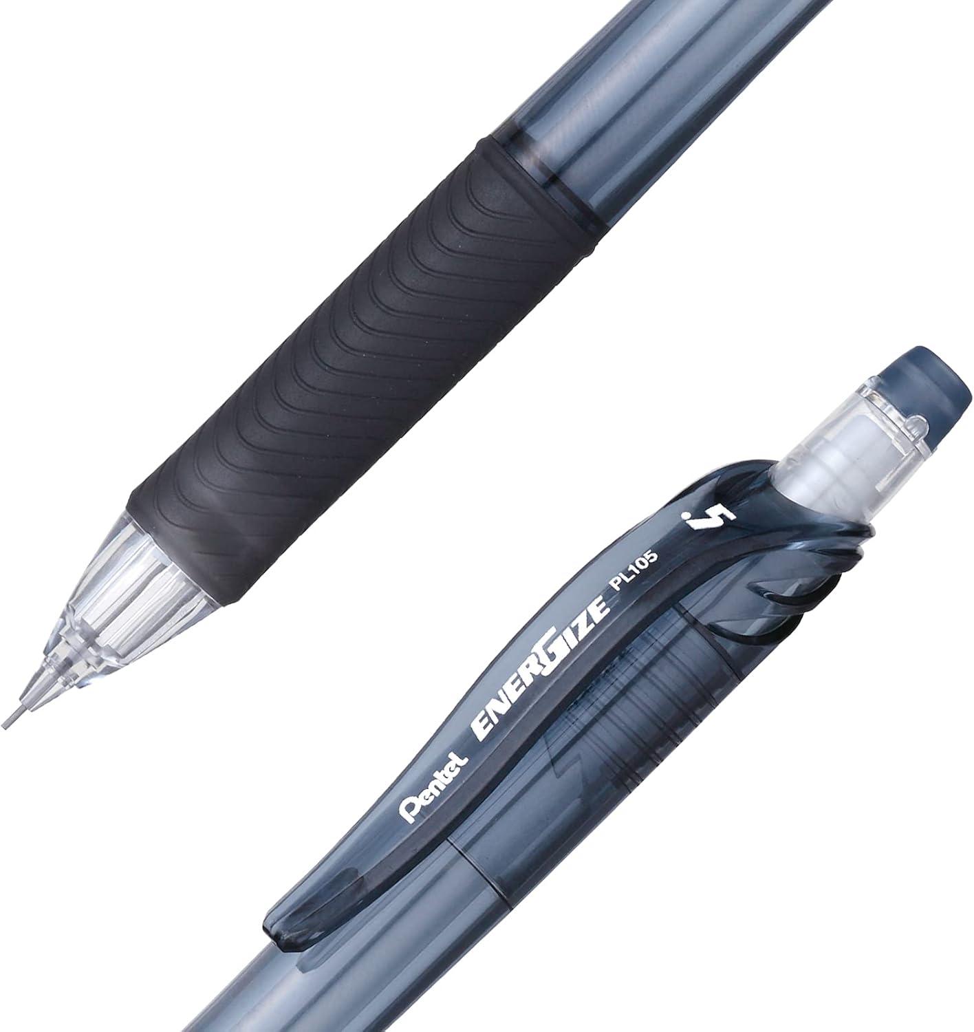 image:imagePentel EnerGizex Mechanical Pencil 05mm Black Barrel Box of 12 PL105A12 Count Pack of 2