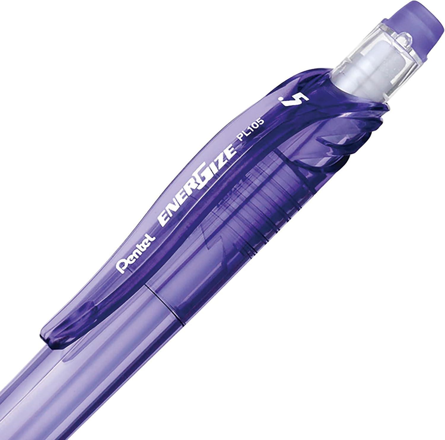 image:imagePentel EnerGizex Mechanical Pencil 05mm Sky Blue Barrel Box of 12 PL105SViolet Barrel