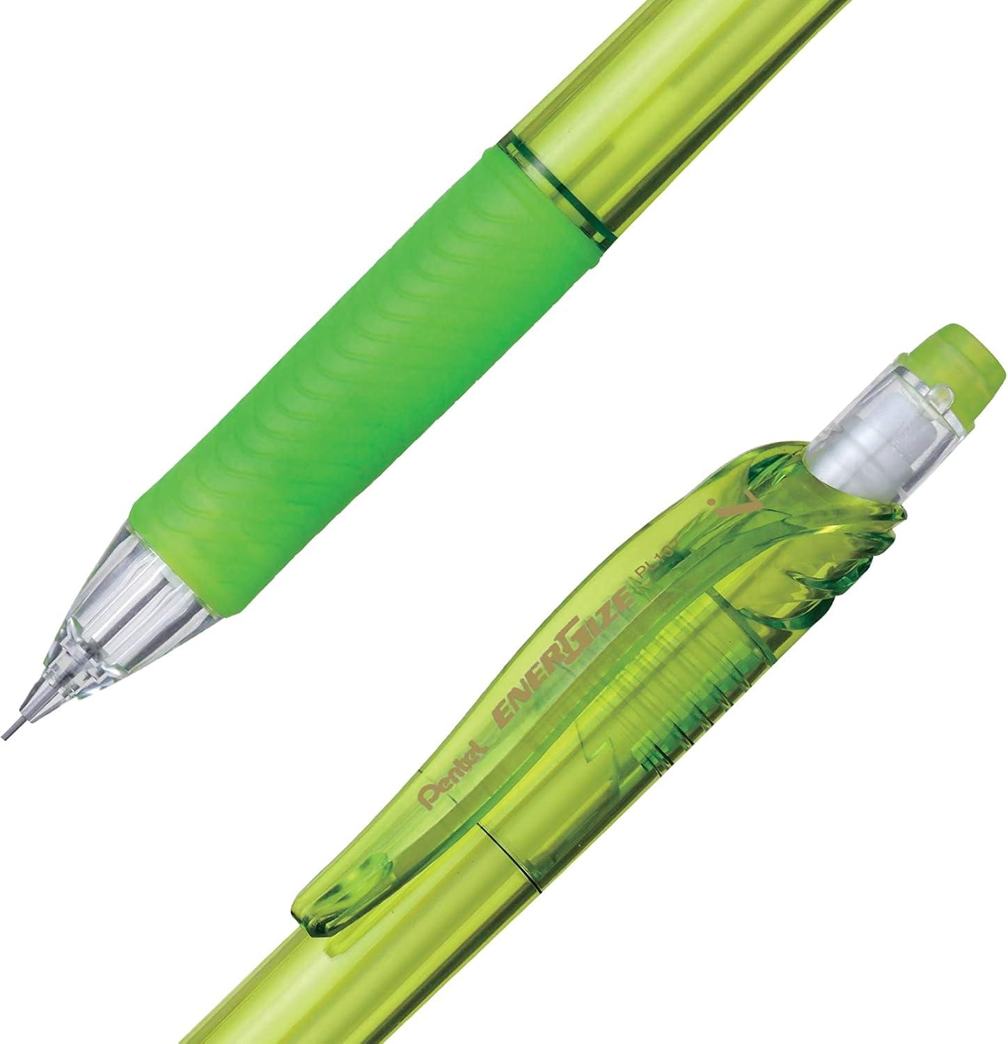 image:imagePentel EnerGizex Mechanical Pencil 07mm Sky Blue Barrel Box of 12 PL107SLight Green Barrel