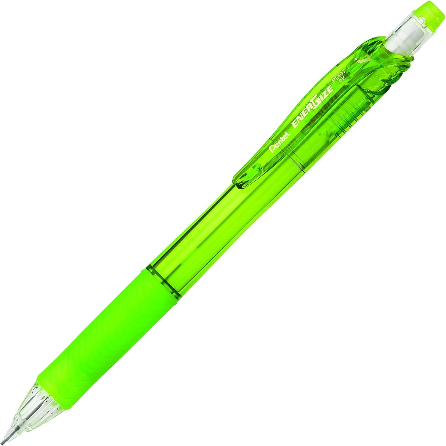 image:imagePentel EnerGizex Mechanical Pencil 07mm Sky Blue Barrel Box of 12 PL107SLight Green Barrel