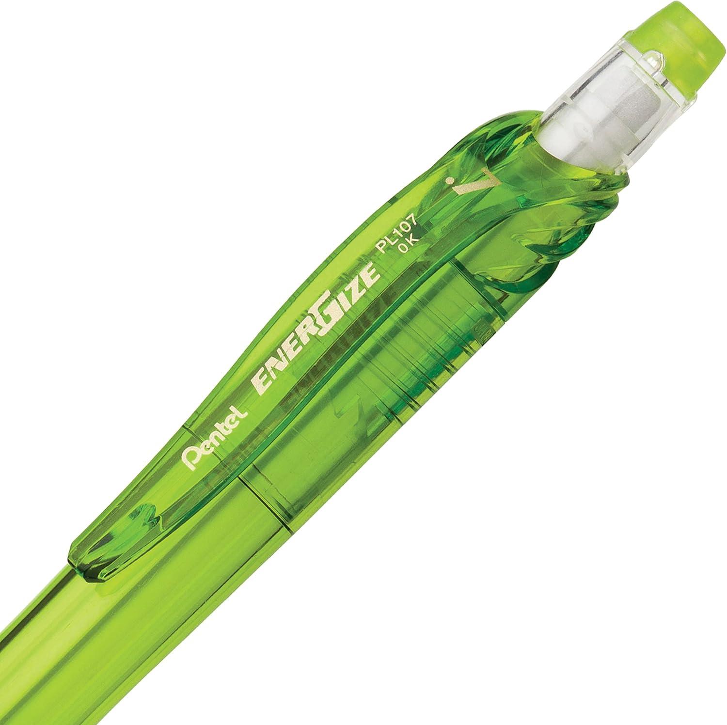 image:imagePentel EnerGizex Mechanical Pencil 07mm Sky Blue Barrel Box of 12 PL107SLight Green Barrel