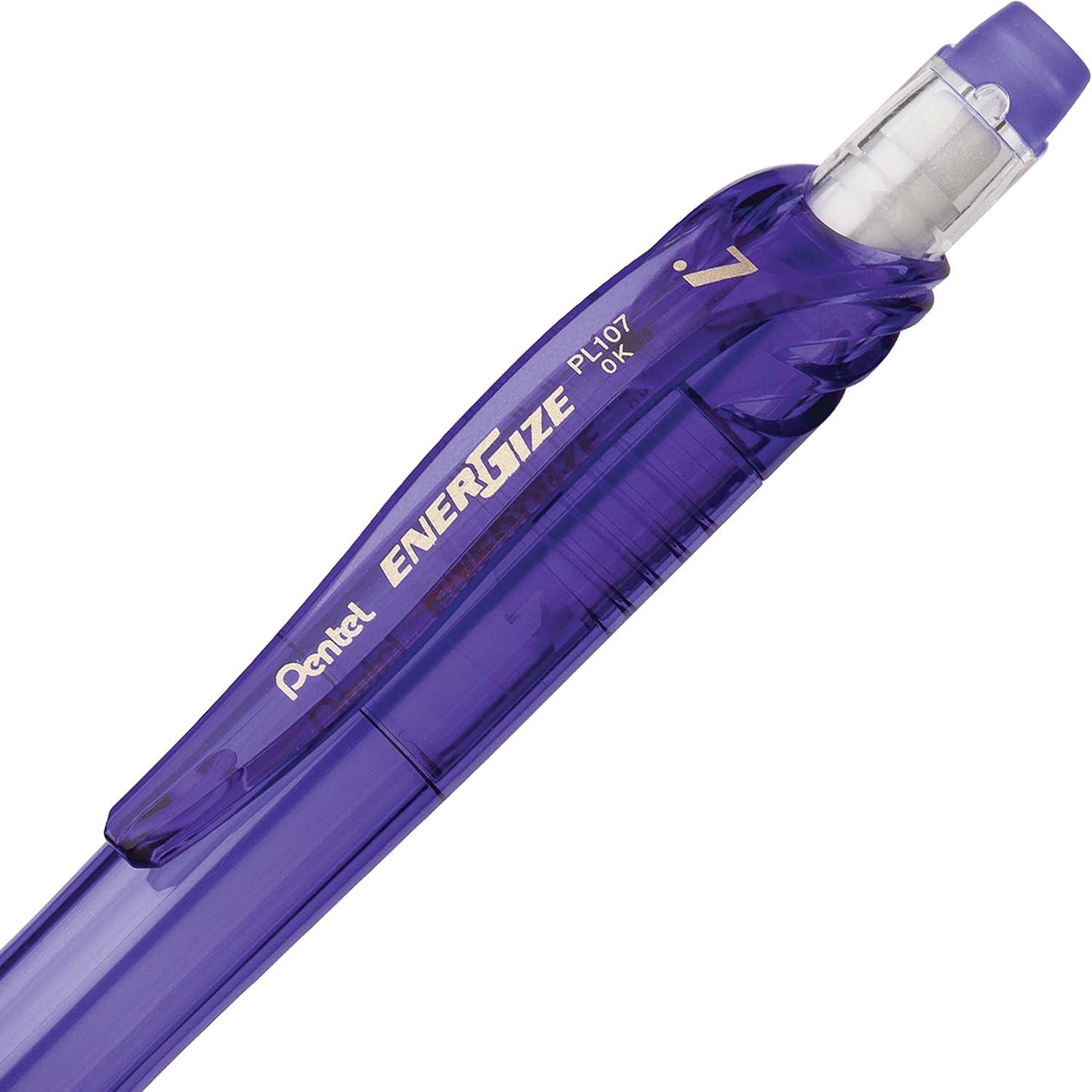 image:imagePentel EnerGizex Mechanical Pencil 07mm Sky Blue Barrel Box of 12 PL107SViolet Barrel