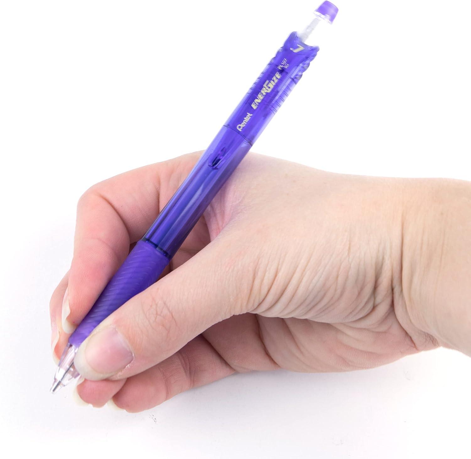 image:imagePentel EnerGizex Mechanical Pencil 07mm Sky Blue Barrel Box of 12 PL107SViolet Barrel