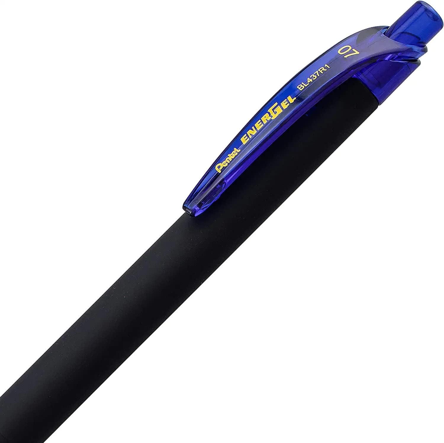 image:imagePentel Energel 07 Kuro Gel Pen Medium Line 12 Pack of 6 Black amp 6 Blue12 Count Pack of 1