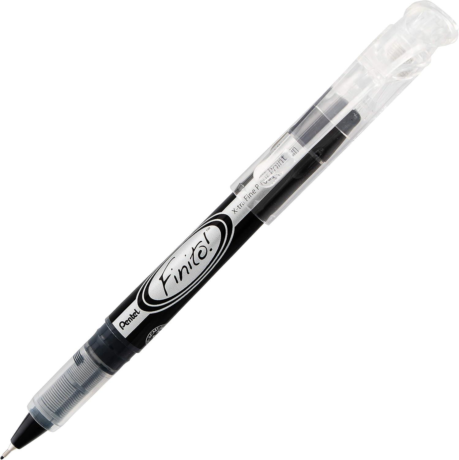 image:imagePentel Finito Porous Point Pen Extra Fine Point Tip Black Ink Box of 12 SD98A