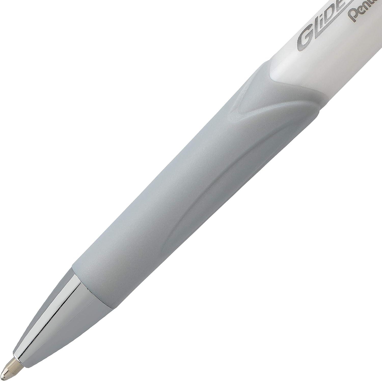 image:imagePentel Glidewrite Signature Ballpoint Pen Black Barrel 10mm Medium Line Black Ink 12 Pens BX930AABlue