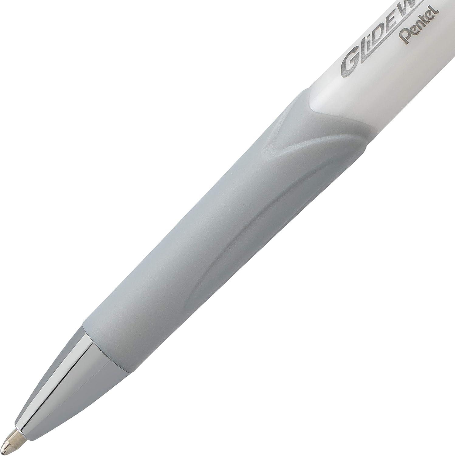 image:imagePentel Glidewrite Signature Ballpoint Pen Black Barrel 10mm Medium Line Black Ink 12 Pens BX930AAGreen