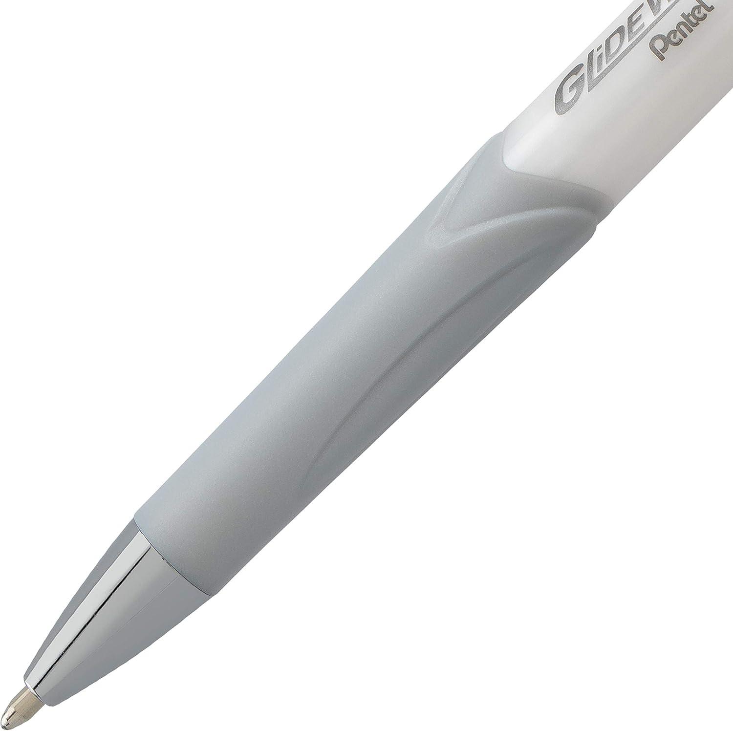 image:imagePentel Glidewrite Signature Ballpoint Pen Black Barrel 10mm Medium Line Black Ink 12 Pens BX930AAViolet