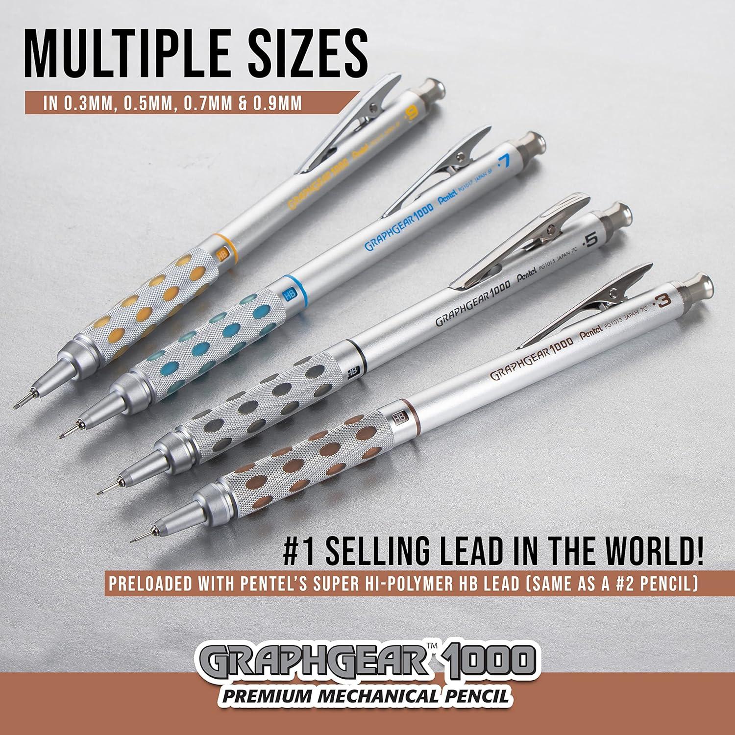 image:imagePentel Graph Gear 1000 Automatic Drafting Pencil 07mm Lead Size Blue Barrel 1 Each PG1017C1 Pack