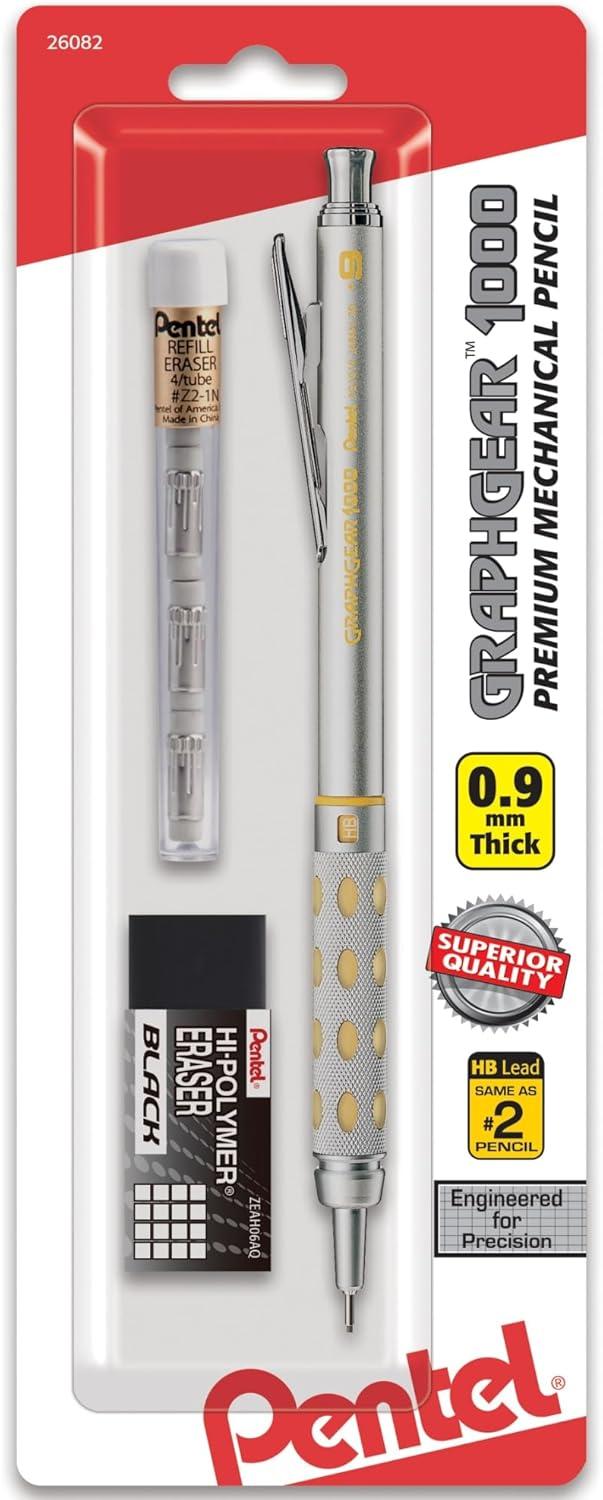 image:imagePentel Graph Gear 1000 Automatic Drafting Pencil 07mm Lead Size Blue Barrel 1 Each PG1017CRED WHITE