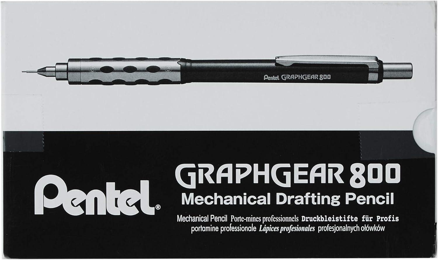 image:imagePentel Graph Gear 800 Mechanical Drafting Pencil 07mm Blue Barrel with Lead and Small PG807LZBP1 Pack
