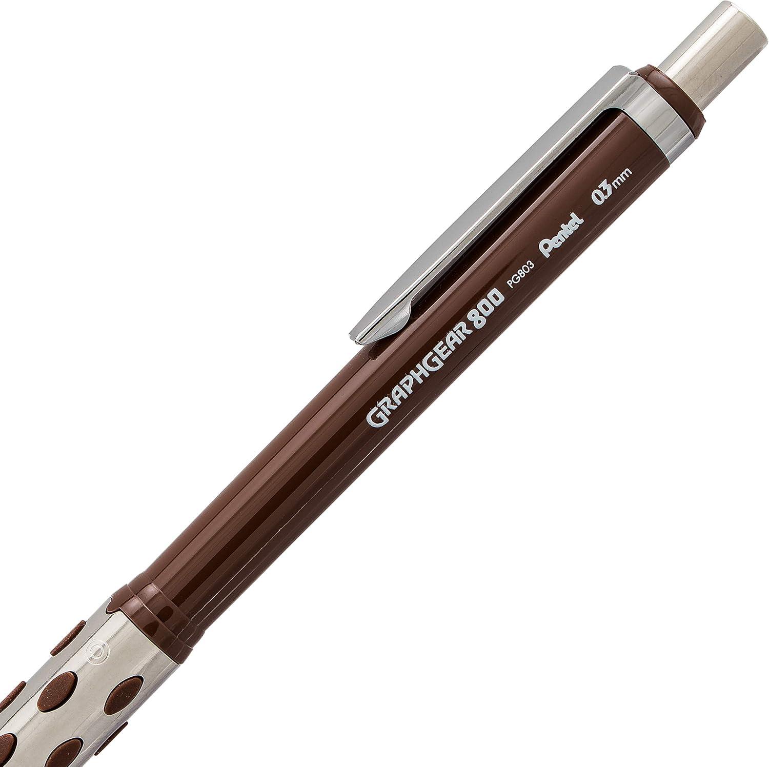 image:imagePentel Graph Gear 800 Mechanical Drafting Pencil 07mm Blue Barrel with Lead and Small PG807LZBP1 Pencil Lead and Eraser