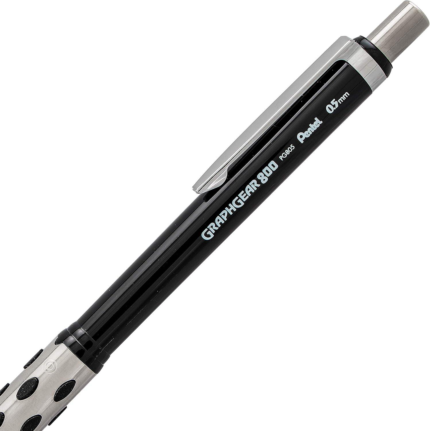 image:imagePentel Graph Gear 800 Mechanical Drafting Pencil 07mm Blue Barrel with Lead and Small PG807LZBP1 Pencil Lead and Eraser