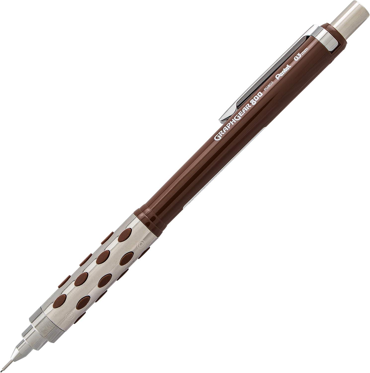 image:imagePentel Graph Gear 800 Mechanical Drafting Pencil 07mm Blue Barrel with Lead and Small PG807LZBP1 Pencil Lead and Eraser