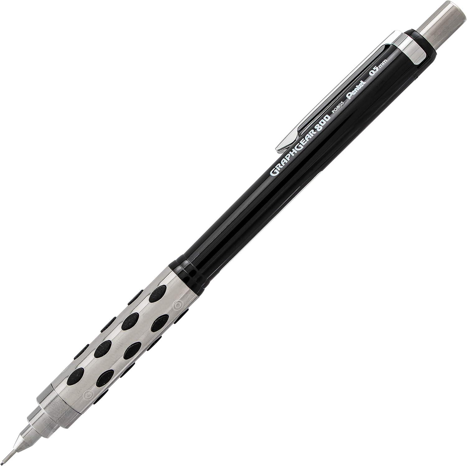 image:imagePentel Graph Gear 800 Mechanical Drafting Pencil 07mm Blue Barrel with Lead and Small PG807LZBP12 Pack