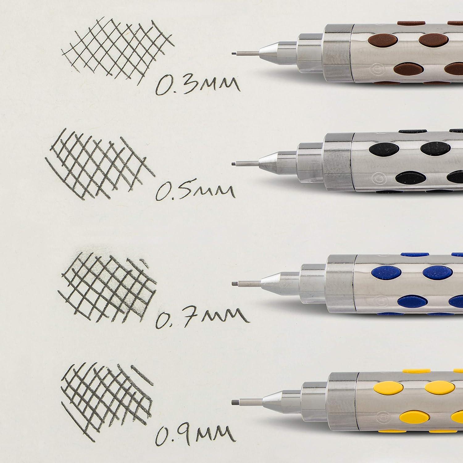 image:imagePentel Graph Gear 800 Mechanical Drafting Pencil 07mm Blue Barrel with Lead and Small PG807LZBP12 Pack