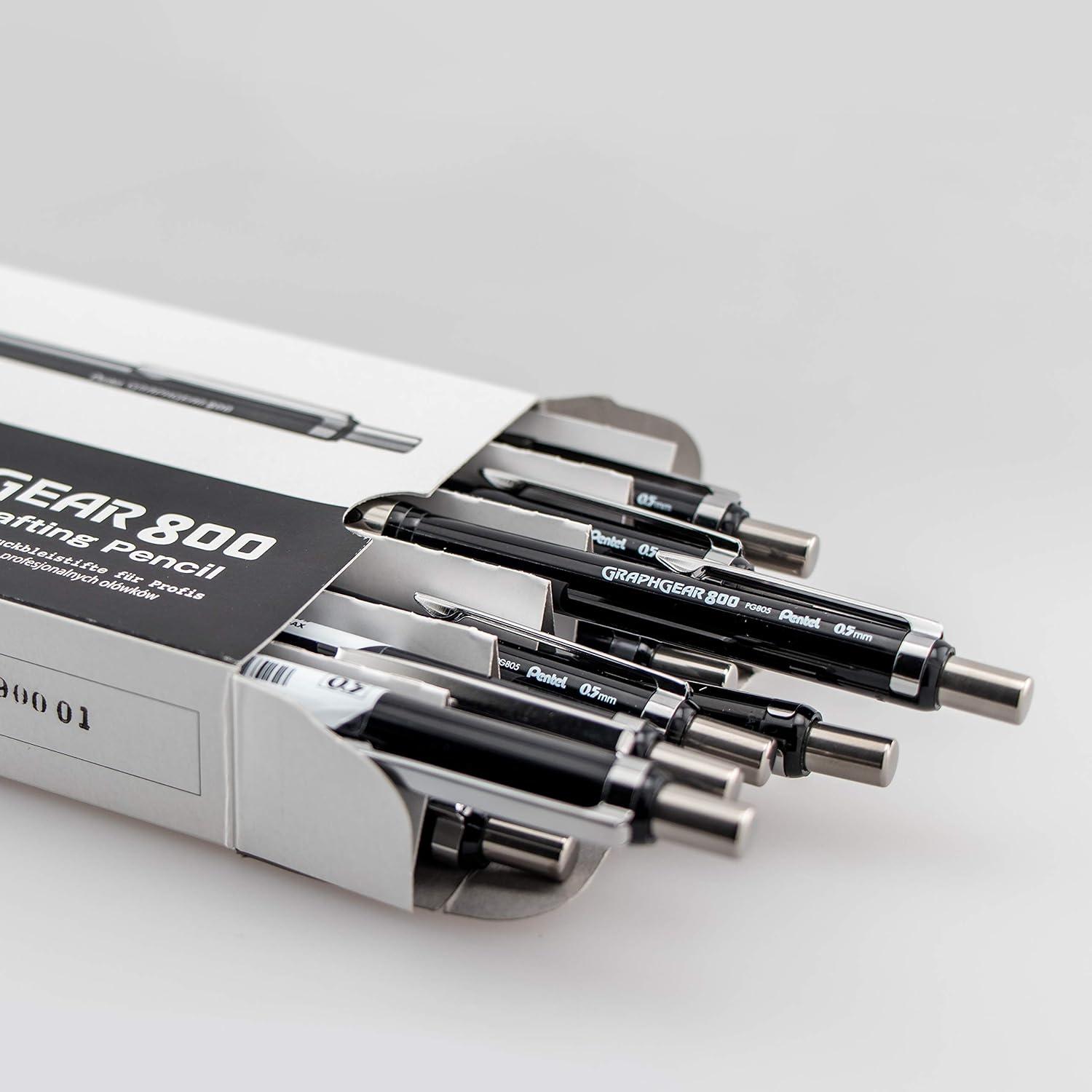 image:imagePentel Graph Gear 800 Mechanical Drafting Pencil 07mm Blue Barrel with Lead and Small PG807LZBP12 Pack