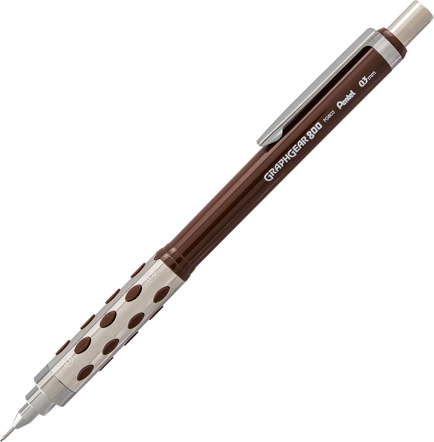 image:imagePentel Graph Gear 800 Mechanical Drafting Pencil 07mm Blue Barrel with Lead and Small PG807LZBP12 Pack