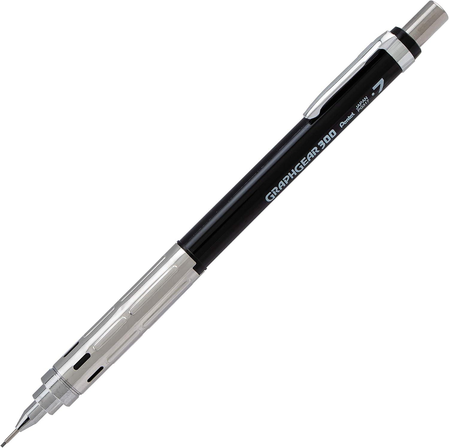 image:imagePentel GraphGear 300 Mechanical Pencil 03mm Extrafine line Orange Barrel Box of 12 PG313TFBlack
