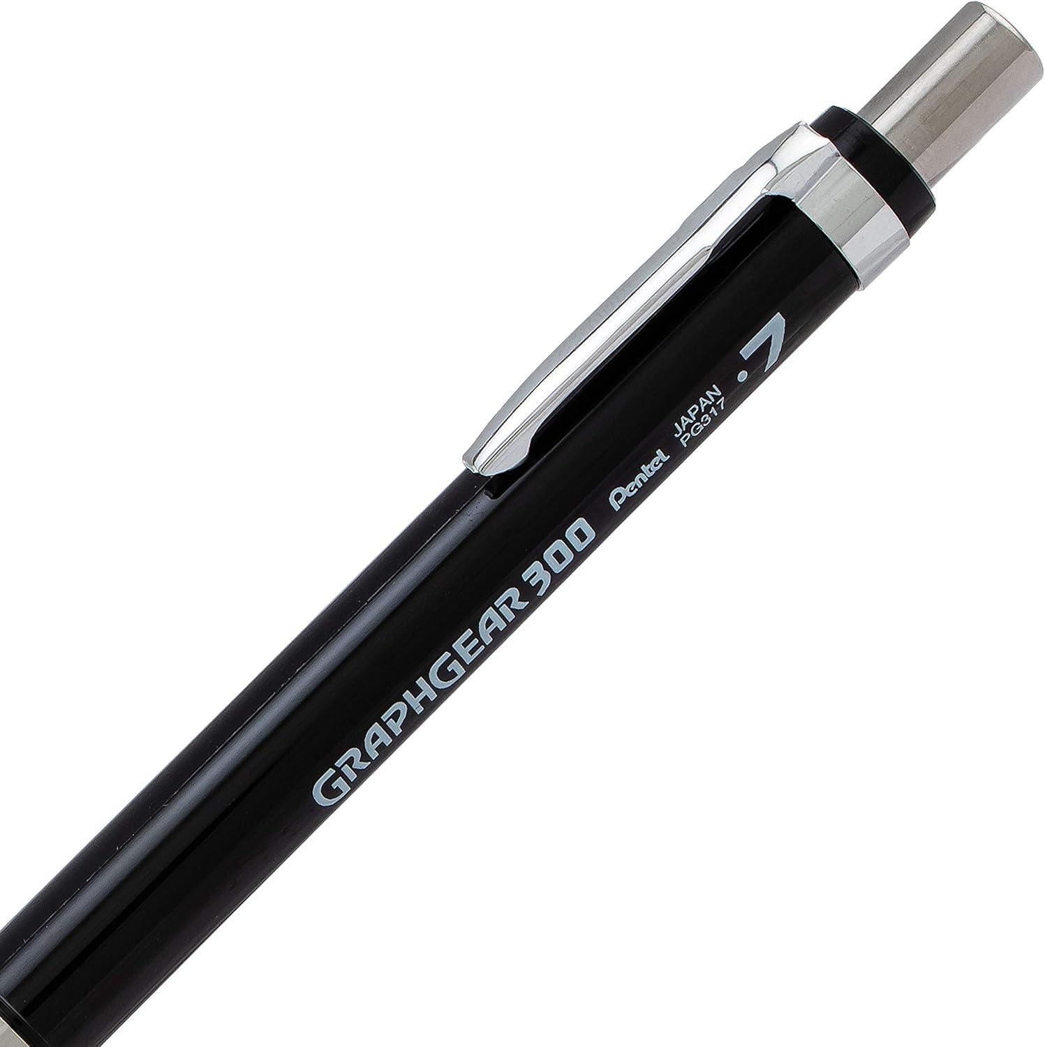 image:imagePentel GraphGear 300 Mechanical Pencil 03mm Extrafine line Orange Barrel Box of 12 PG313TFBlack