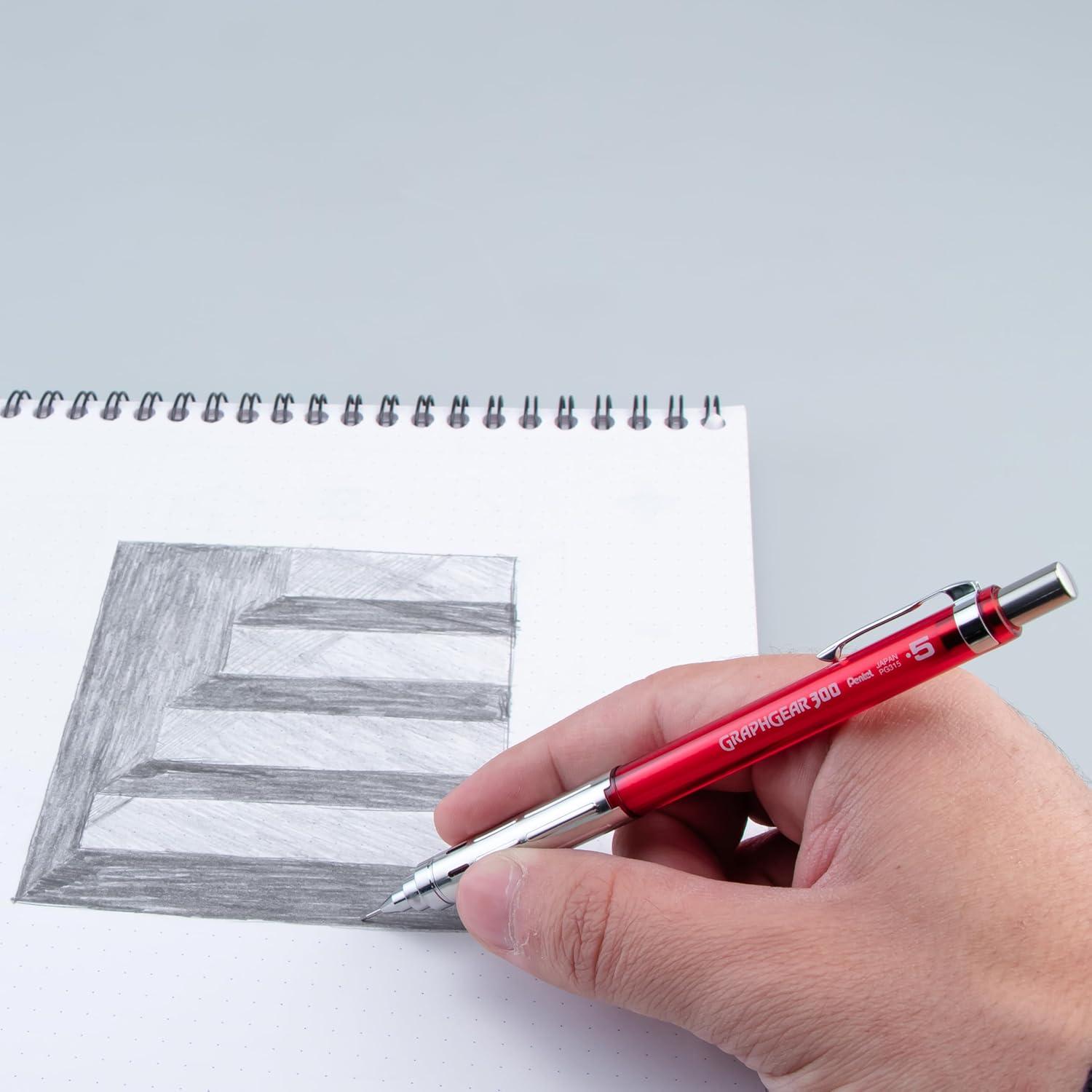 image:imagePentel GraphGear 300 Mechanical Pencil 03mm Extrafine line Orange Barrel Box of 12 PG313TFOrange