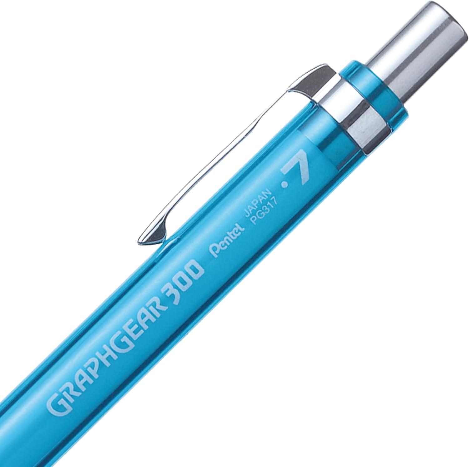 image:imagePentel GraphGear 300 Mechanical Pencil 03mm Extrafine line Orange Barrel Box of 12 PG313TFSky Blue
