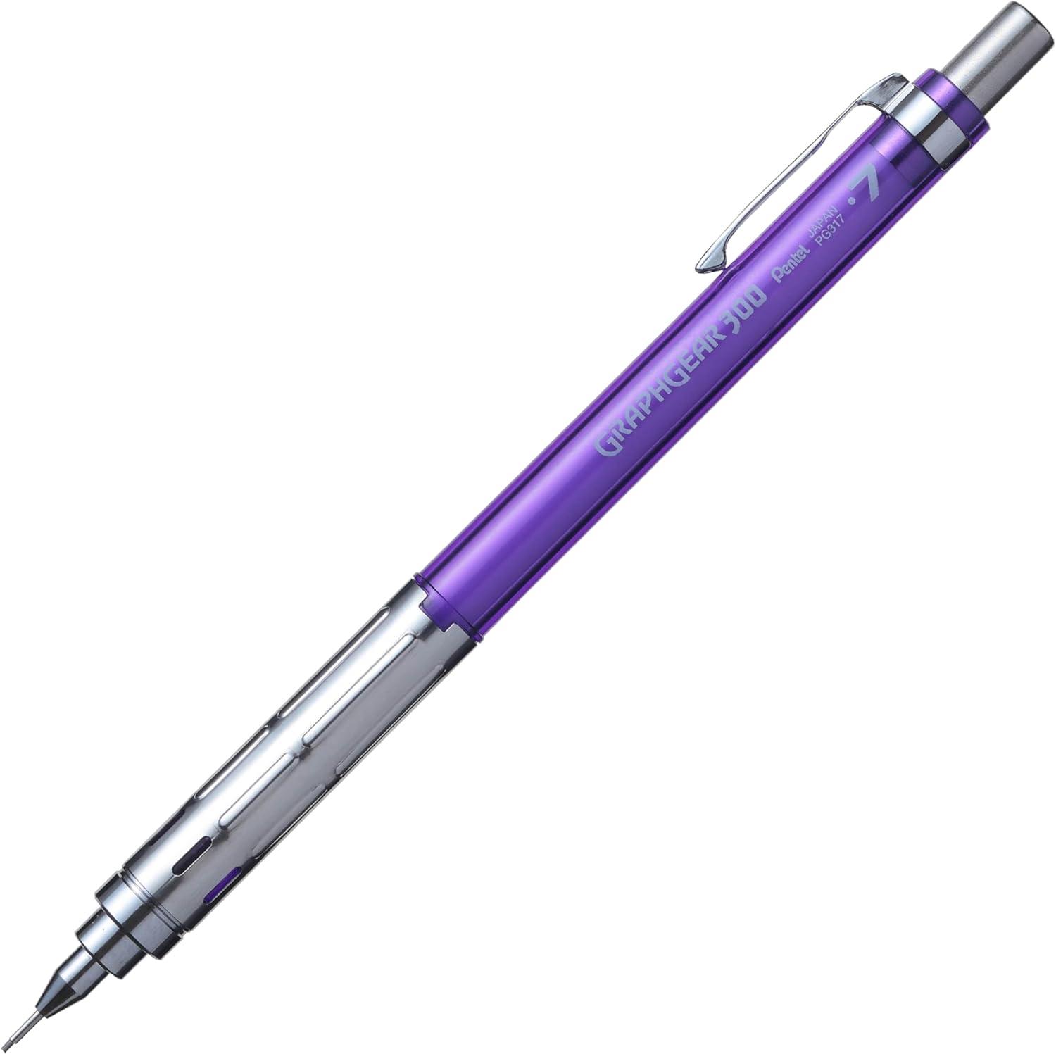 image:imagePentel GraphGear 300 Mechanical Pencil 03mm Extrafine line Orange Barrel Box of 12 PG313TFViolet
