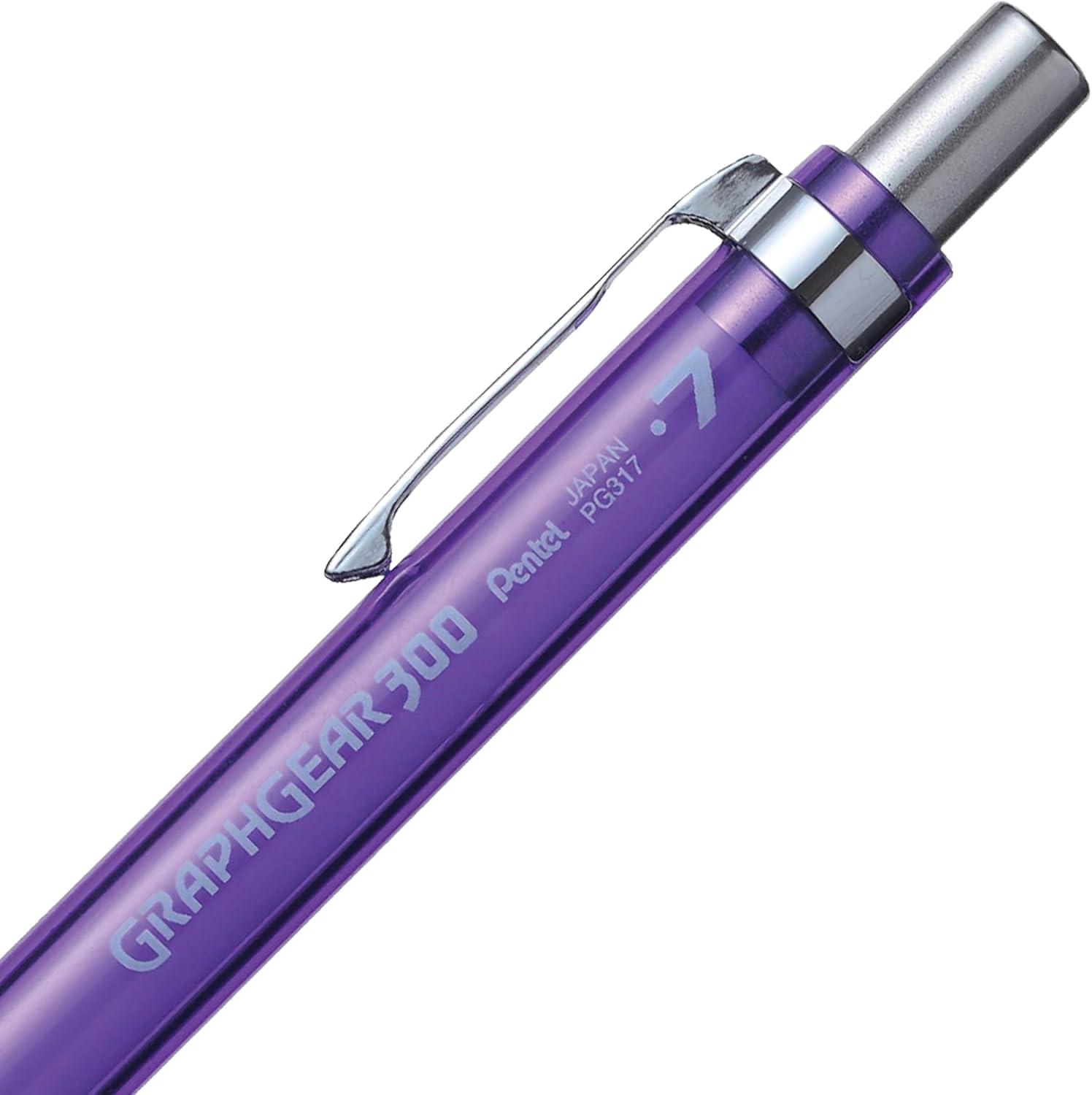 image:imagePentel GraphGear 300 Mechanical Pencil 03mm Extrafine line Orange Barrel Box of 12 PG313TFViolet