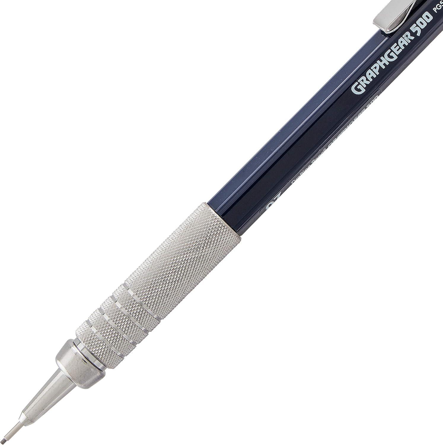 image:imagePentel GraphGear 500 Mechanical Drafting Pencil 05mm Fine Line Black Barrel PG525A07 mm