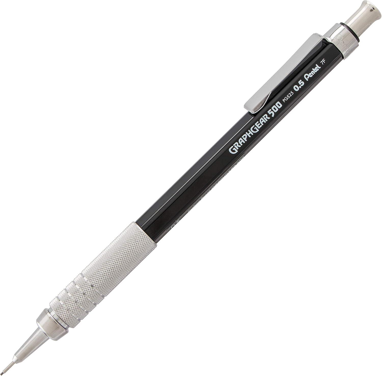 image:imagePentel GraphGear 500 Mechanical Drafting Pencil 05mm Fine Line Refill Lead and Mini Eraser PG525LEBP