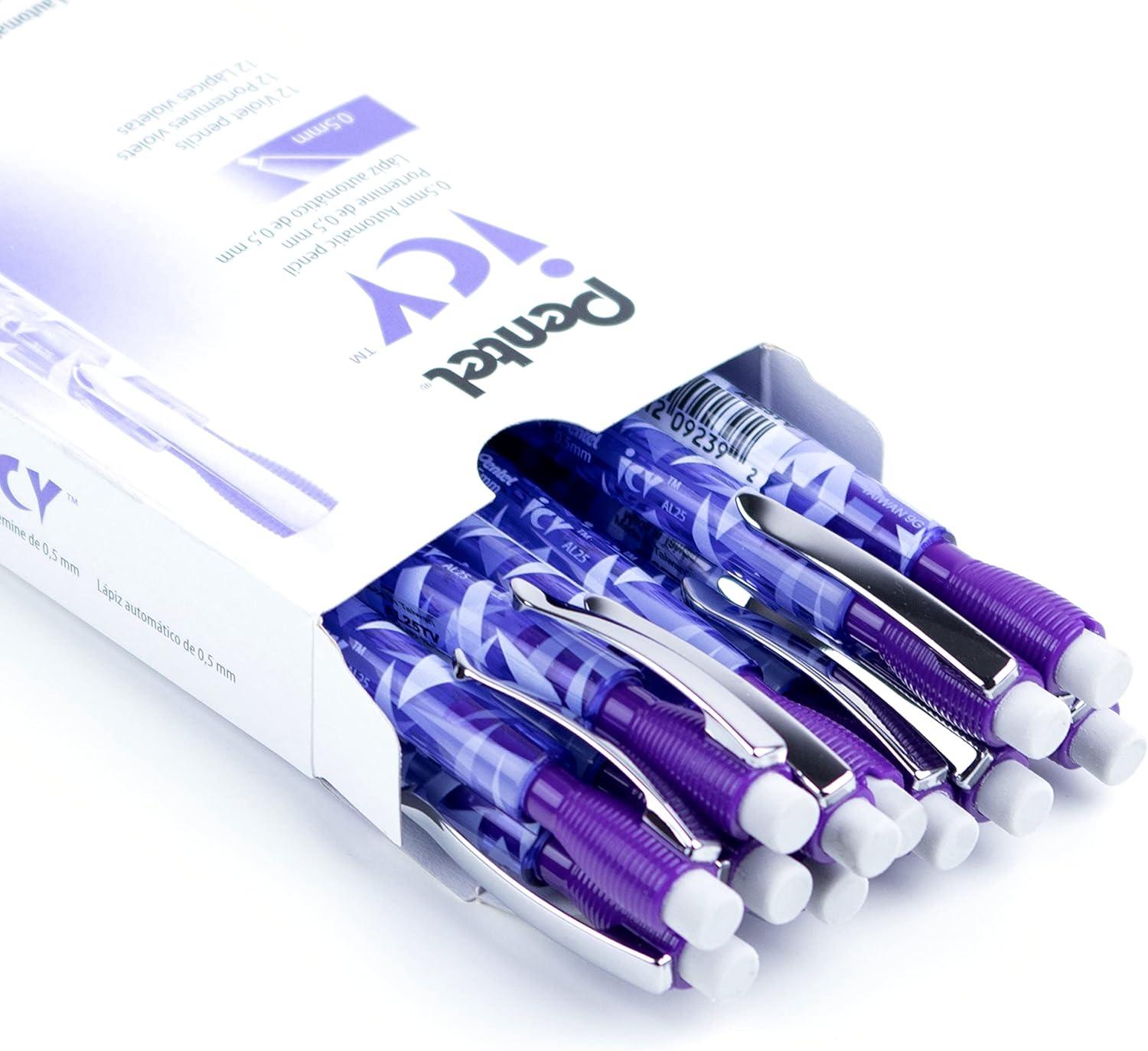 image:imagePentel Icy Automatic Pencil 05mm Violet Barrel Box of 12 AL25TV