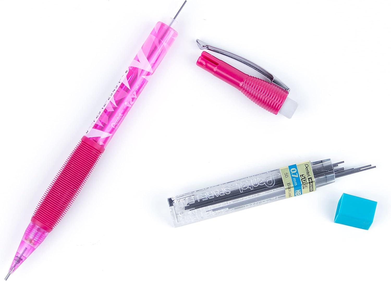 image:imagePentel Icy Mechanical Pencil 07mm Tinted Pink Barrel Box of 12 AL27TP