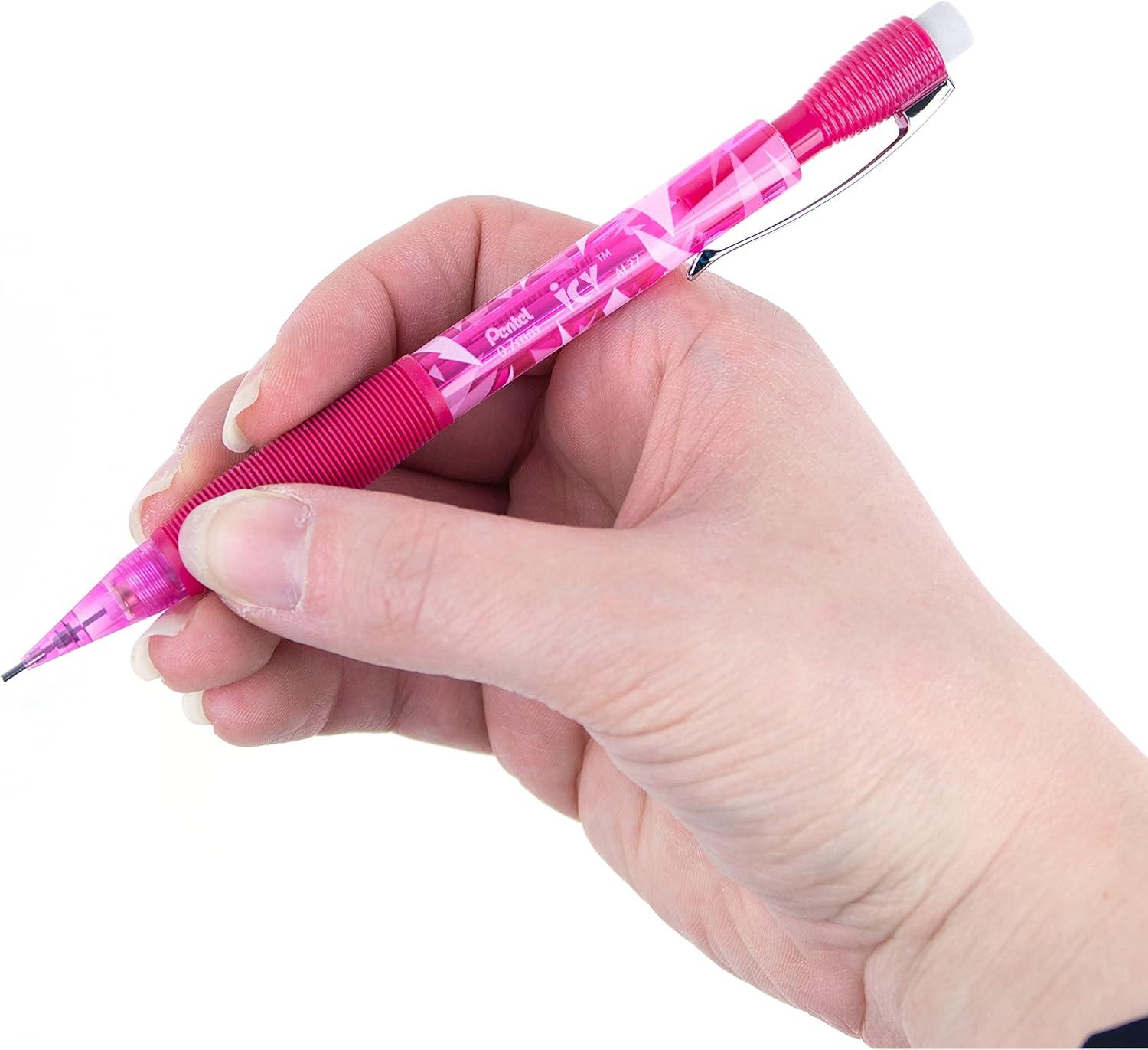image:imagePentel Icy Mechanical Pencil 07mm Tinted Pink Barrel Box of 12 AL27TP