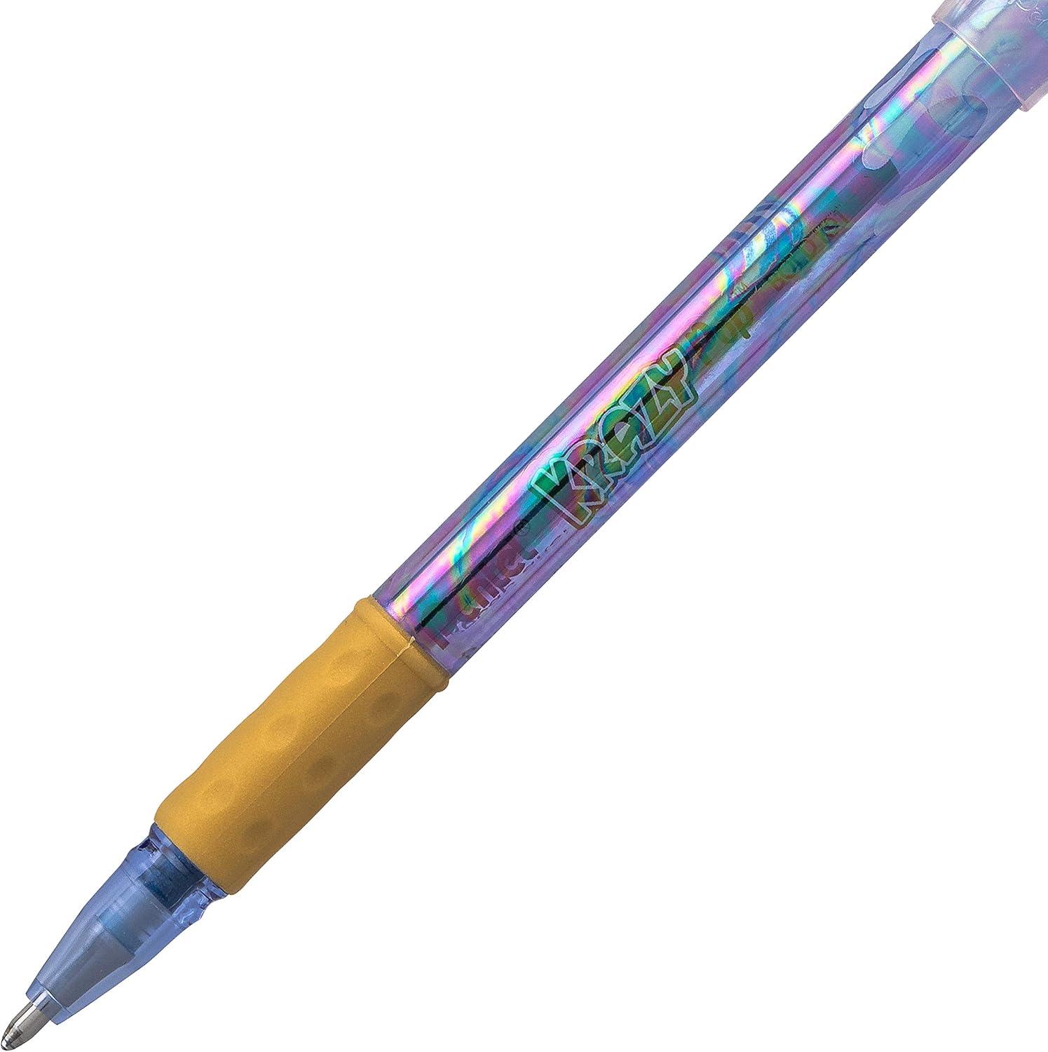 image:imagePentel Krazy POP Beauty Beauty Iridescent Gel Pen 10mm Bold Line Blue amp Gold Ink Box of 12 K91DXC