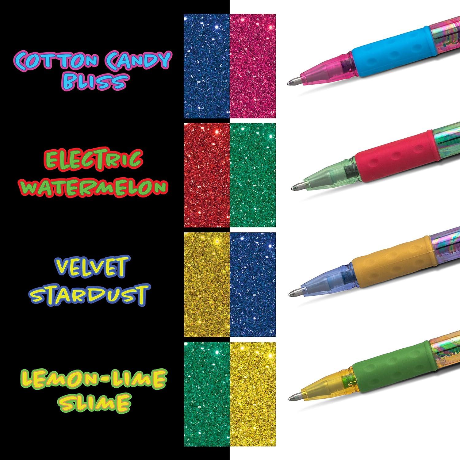 image:imagePentel Krazy POP Beauty Beauty Iridescent Gel Pen 10mm Bold Line Green amp Metallic Red Ink Box of 12 K91DBDGreenRed