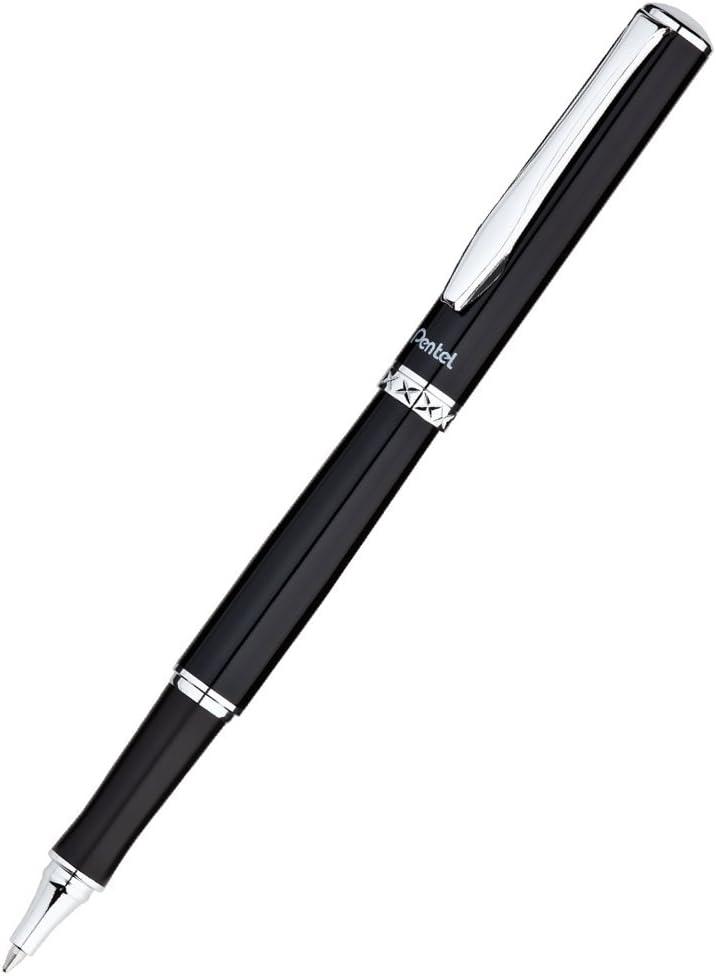 image:imagePentel Libretto Roller Gel Pen and Pencil Set with Gift Box Pen 07mm and Pencil 05mm Black Barrels K6A8AA