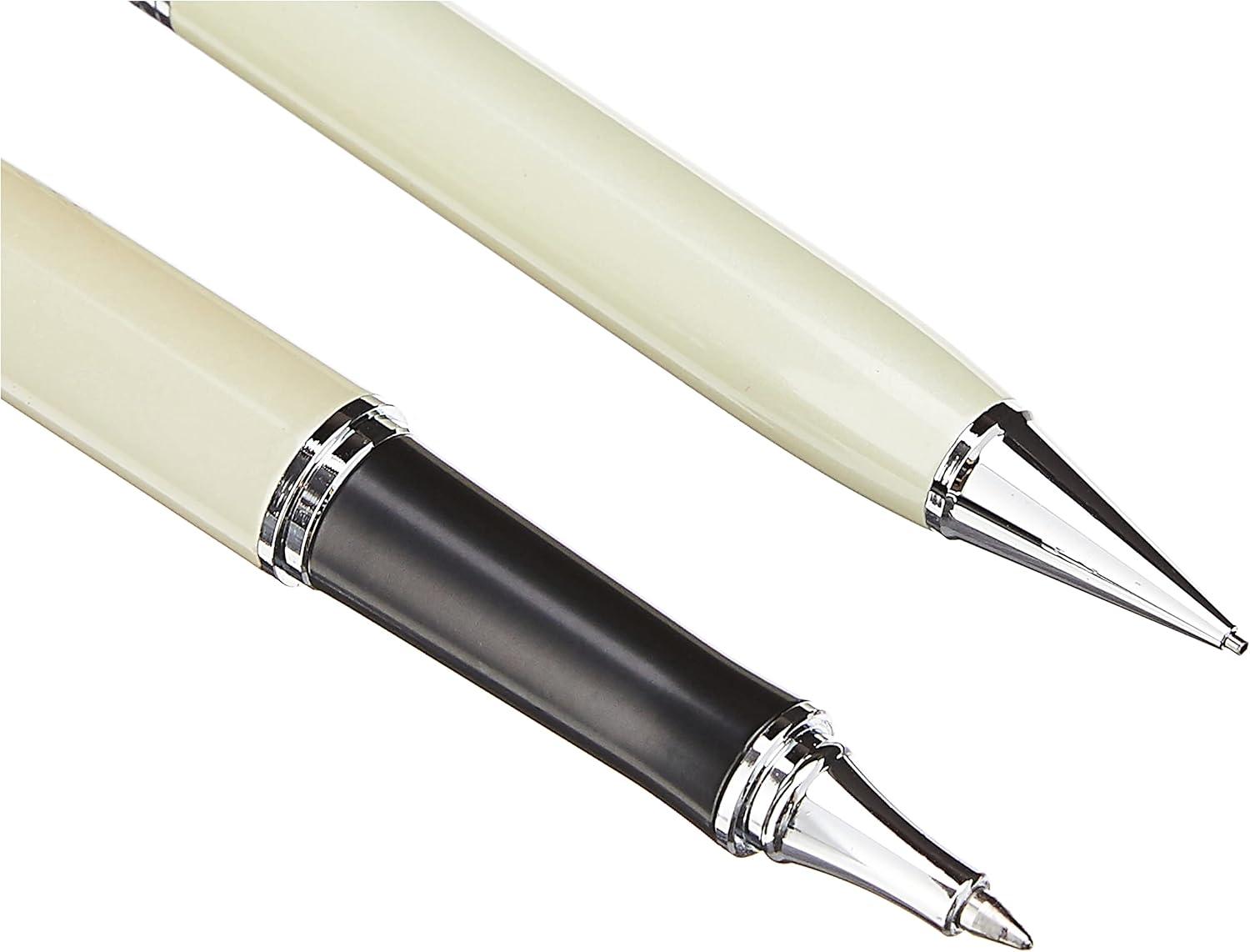 image:imagePentel Libretto Roller Gel Pen and Pencil Set with Gift Box Pen 07mm and Pencil 05mm Cream Barrels K6A8WA