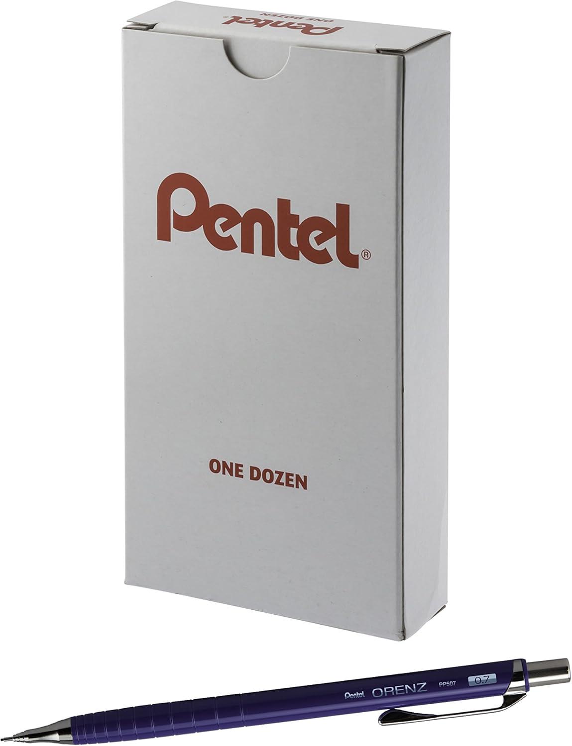 image:imagePentel Orenz Mechanical Pencil 03Mm Extra Fine Line Red Barrel Box of 12 PP503BBlue