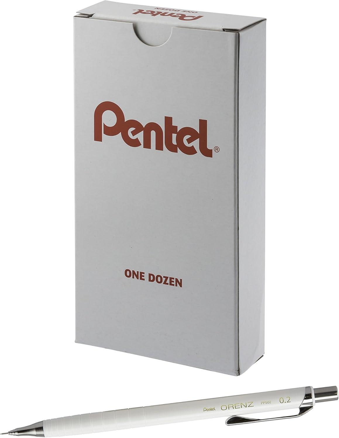 image:imagePentel Orenz Mechanical Pencil 03Mm Extra Fine Line Red Barrel Box of 12 PP503BWhite