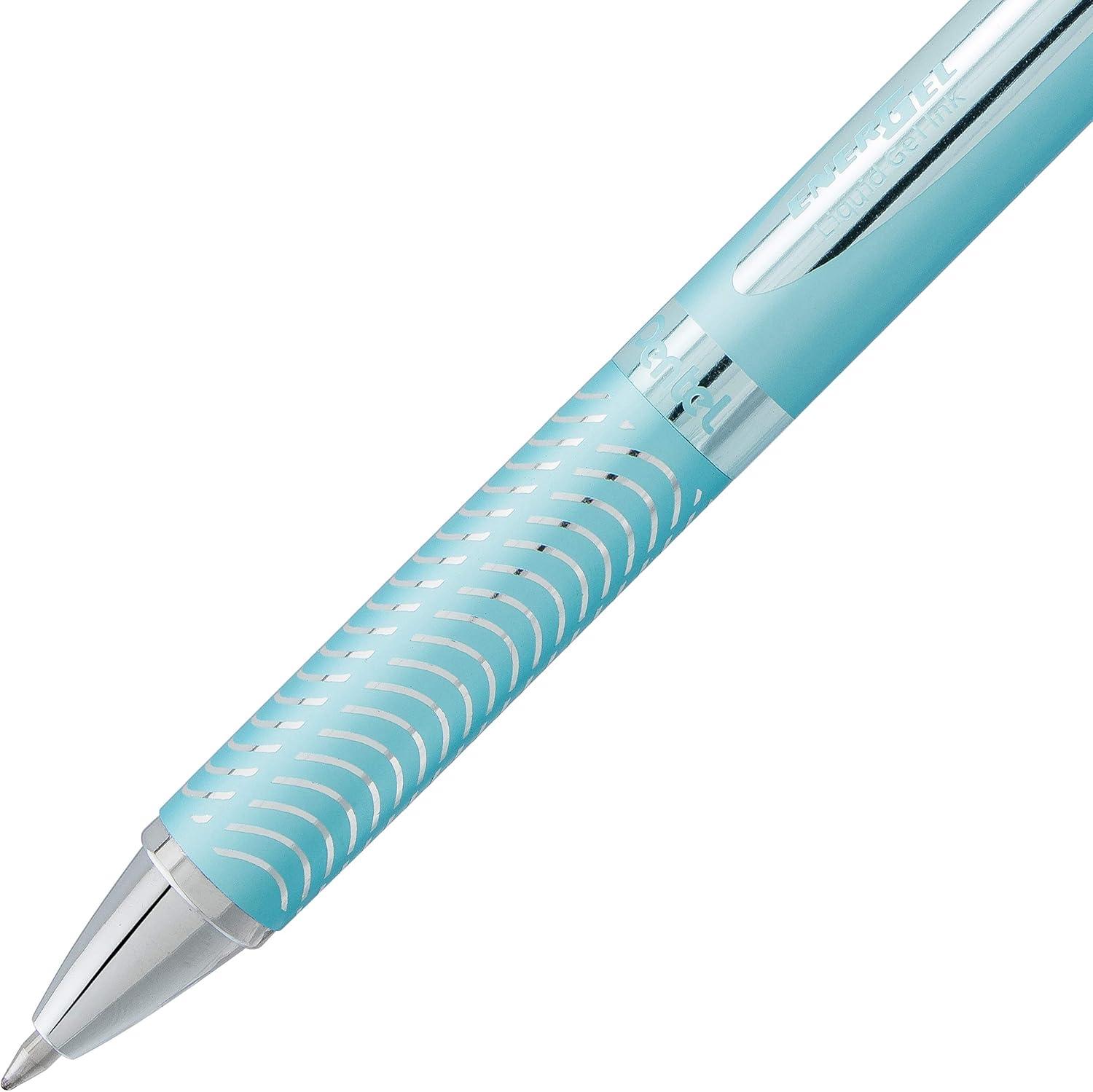 image:imagePentel PINK BCA EnerGel Alloy RT Premium Liquid Gel Pen 07mm Medium Line Pink Barrel Black Ink 1 Pack BL407PBPAAquamarine