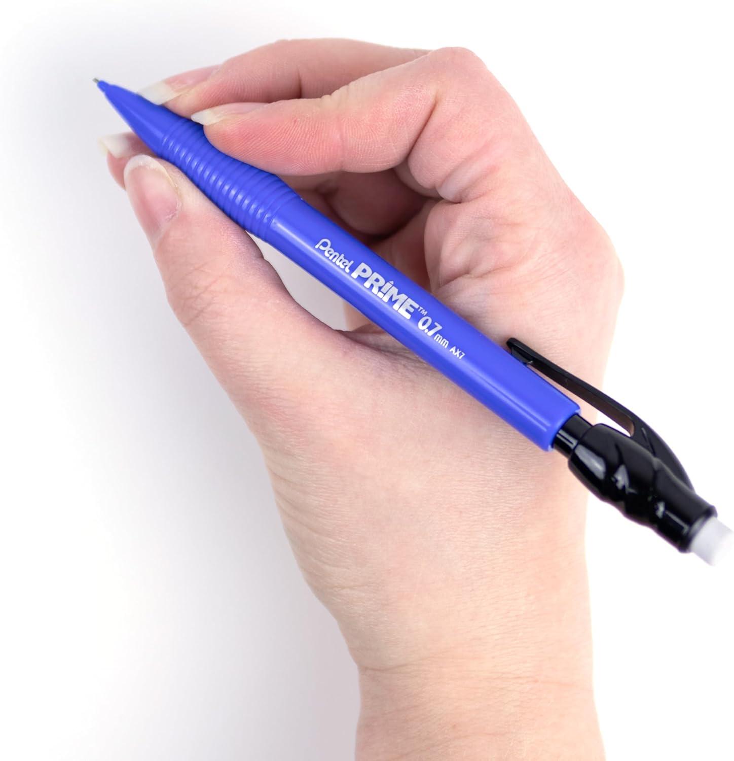 image:imagePentel Prime Mechanical Pencil 07mm Assorted Barrel Colors Pack of 6 AX7BP6MBlue