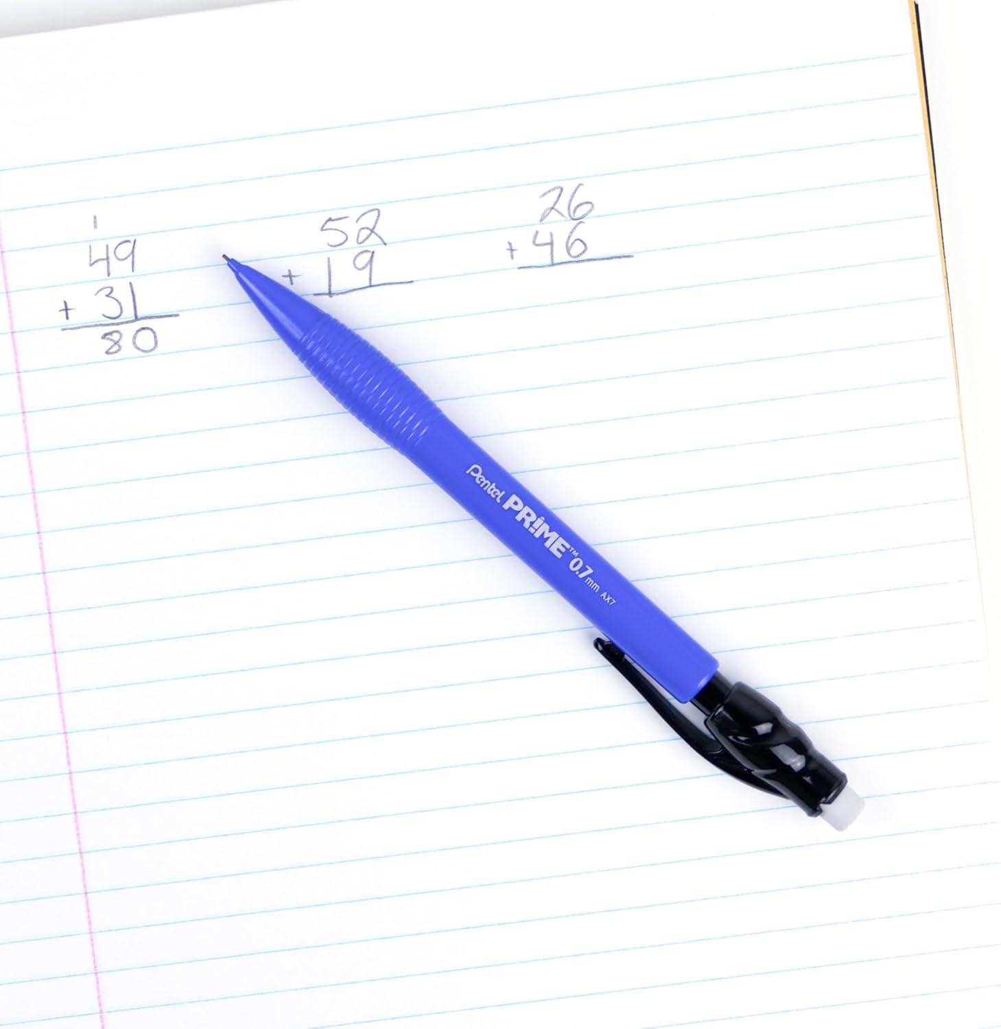 image:imagePentel Prime Mechanical Pencil 07mm Assorted Barrel Colors Pack of 6 AX7BP6MBlue
