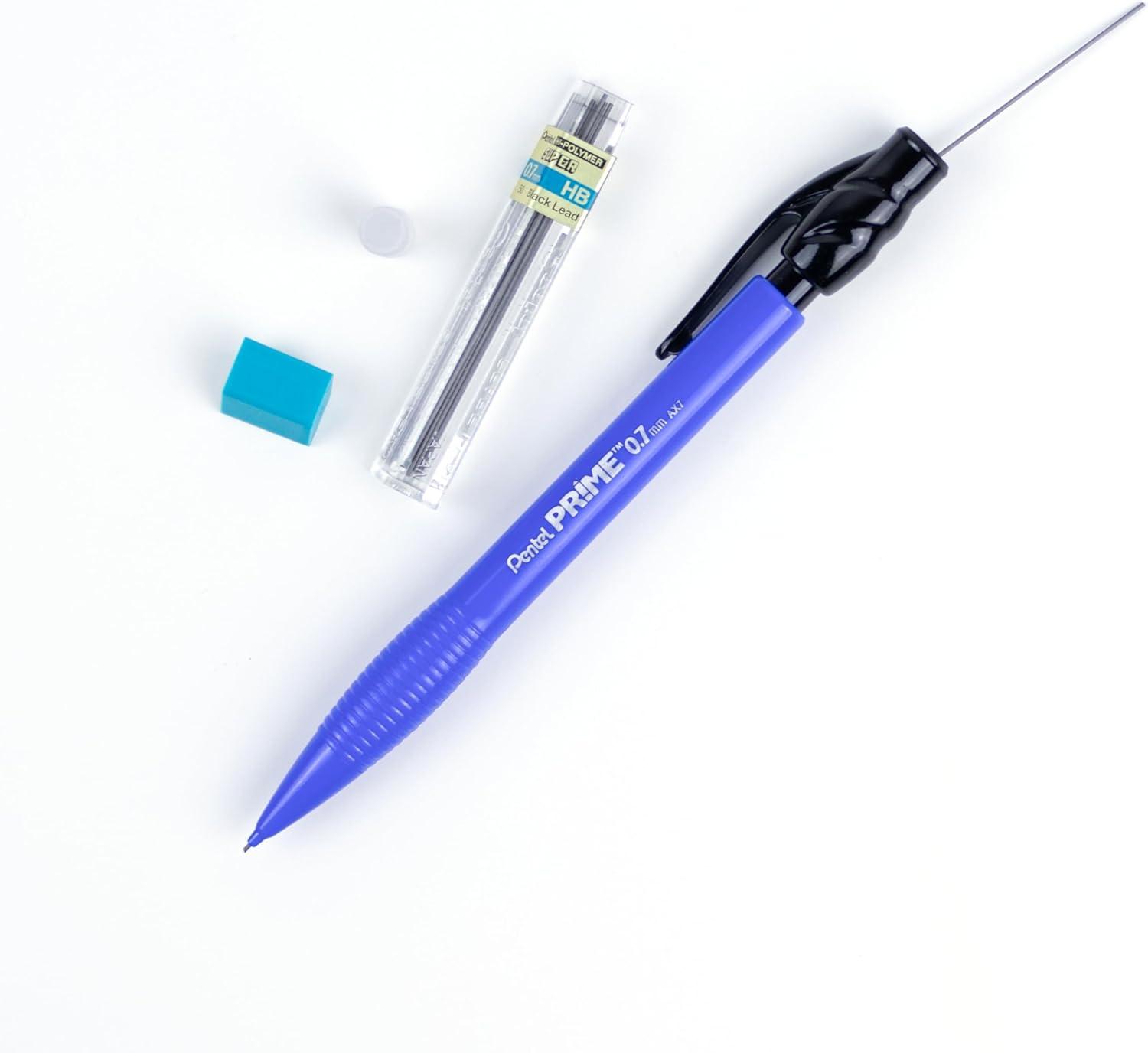 image:imagePentel Prime Mechanical Pencil 07mm Assorted Barrel Colors Pack of 6 AX7BP6MBlue
