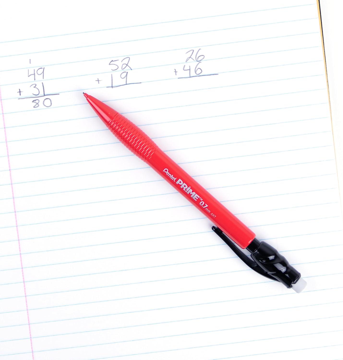 image:imagePentel Prime Mechanical Pencil 07mm Red Barrel Box of 12 AX7B