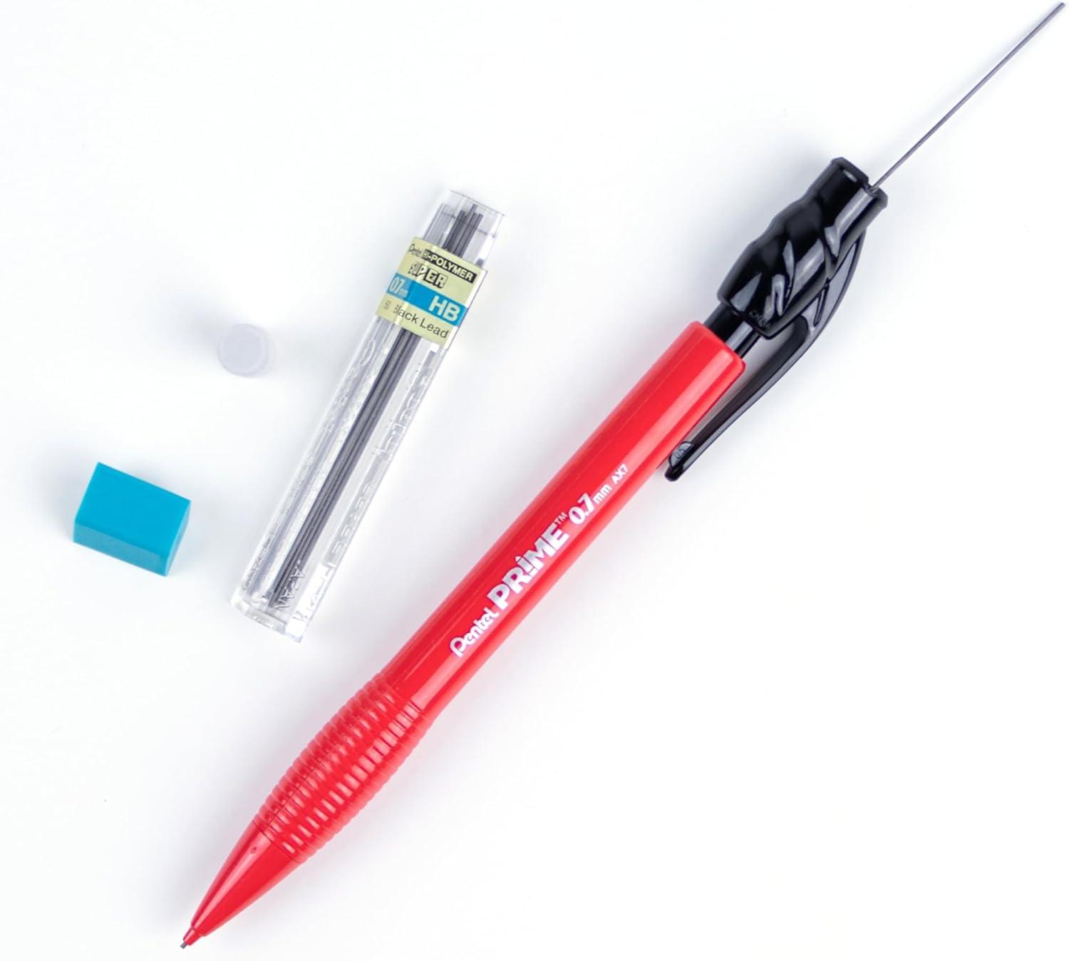image:imagePentel Prime Mechanical Pencil 07mm Red Barrel Box of 12 AX7B