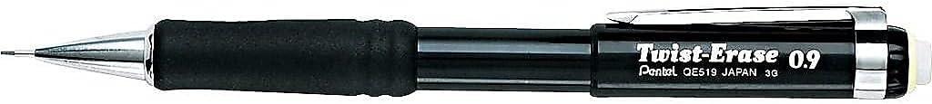 image:imagePentel QE519A TwistErase III Mechanical Pencil 09 mm Black Barrel1